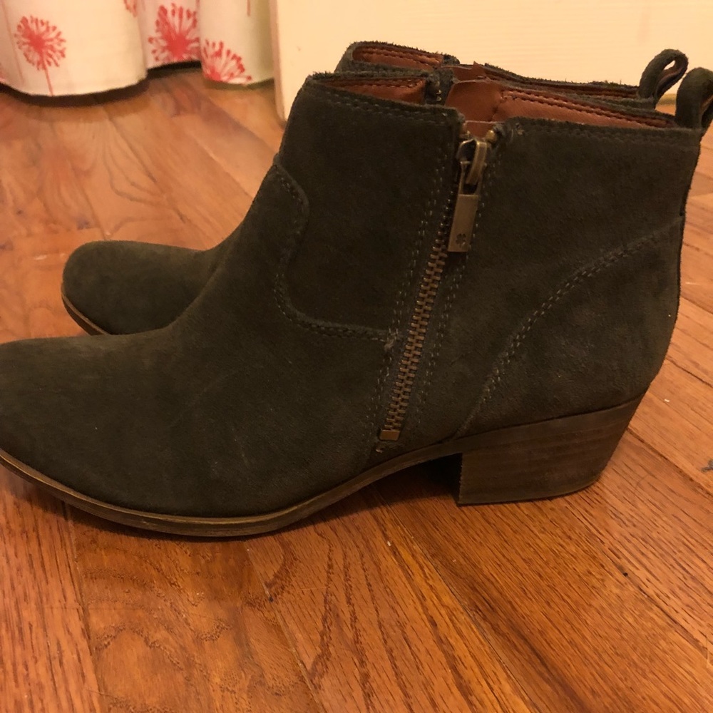 Lucky brand booties. Worn once.